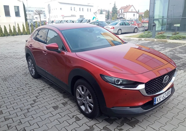 Mazda CX-30 cena 132840 przebieg: 21000, rok produkcji 2022 z Kraków małe 232